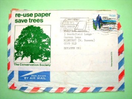 United Nations - Geneva Office 1979 Front Of Cover To England - Recycle Paper - Tree - Disaster Relief Coordination -... - Brieven En Documenten