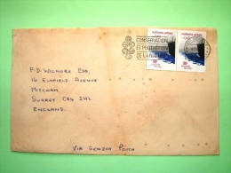 United Nations - Geneva Office 1983 Cover Rangoon Burma To England Via Geneva - Security In The Oceans - Nature Conse... - Storia Postale