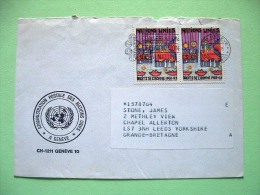 United Nations - Geneva Office 1984 Cover To England - Human Rights - Nature Conservation Cancel - Storia Postale