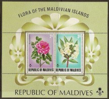 MALDIVES 1973 Flowers MS SG MS474 UNHM #FM154 - Maldivas (...-1965)