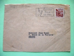 Switzerland 1939 Cover To Geneva - Chillon Castle - Fight Against Hunger Cancel - Briefe U. Dokumente