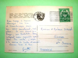 Czechoslovakia 1961 Postcard "Plzen - Door - Industry" To France - Machine - Lettres & Documents