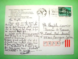 Hungary 1980 Postcard "Budapest - Fishermen Bastion - St Stephen On Horse" To France - Church - Storia Postale