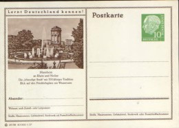 Germany/Federal Republic - Stationery Postcard Unused -P24 - Mannheim,Friedrichplatz Mit Wasserturm - Postkarten - Ungebraucht