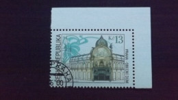 Tschechische Republik, Tschechien 266 Oo/used, Bürgerhaus (Art Nouveau), Prag - Used Stamps