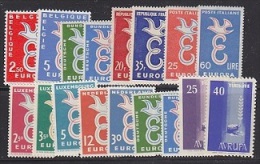 Europa Cept 1958 Complete Yearset 8 Countries ** Mnh (17420) - 1958