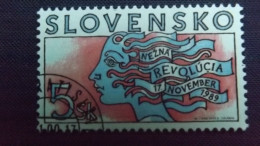 Slowakische Republik Slowakei 355 Oo/used, 10. Jahrestag Der „Sanften Revolution“ - Gebruikt