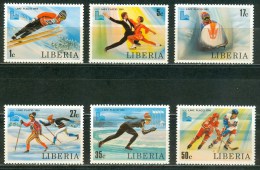 LIBERIA Set Mint Without Hinge - Invierno 1980: Lake Placid