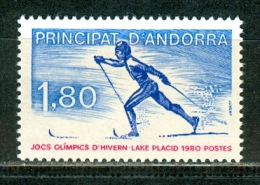 FRENCH ANDORRA Stamp Mint Without Hinge - Invierno 1980: Lake Placid