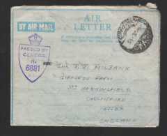 Great Britain 1945 Air Letter FPO Censor 6681 From Asia To England - Stamped Stationery, Airletters & Aerogrammes