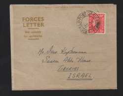 Great Britain 1953 FIELD POST FPO 299 Forces Letter To TIBERIAS ISREAEL - Stamped Stationery, Airletters & Aerogrammes