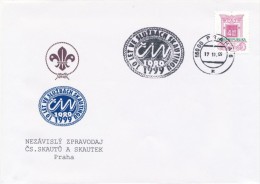 I7352 - Czech Rep. (1999) 160 00 Praha 6: 10 Years Of Service To Scouting CIN (= Newsletter Czech Scouts & Girl Scouts) - Storia Postale