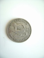 NEW ZEALAND ONE  SHILLING 1934  - MAORI WARRIOR - ARGENT - SILVER - Nieuw-Zeeland