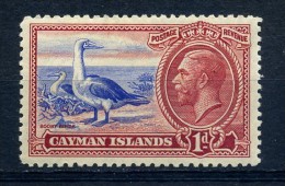 CAYMAN  ISLANDS    1935    1d  Ultramarine  And  Scarlet     MH - Kaimaninseln