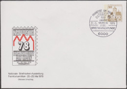 Allemagne 1978. Privatganzsache, Entier Postal Timbré Sur Commande. Naposta´78, Frankfurt Am Main. Exposition Phila - Enveloppes - Oblitérées