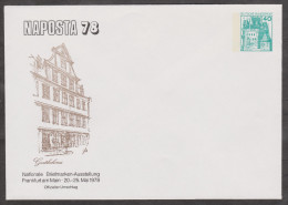 Allemagne 1979. Privatganzsache, Entier Postal Timbré Sur Commande. Naposta'78, Maison De Goethe à Francfort - Ecrivains