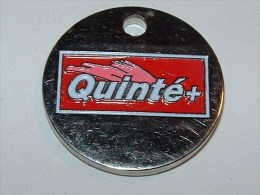 Jeton De Caddies - PMU Quinté+ - Trolley Token/Shopping Trolley Chip