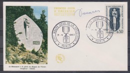 FRANCE  FDC  1962  MONUMENT + SIGNATURE   Réf  7817 - Non Classés