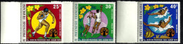 POLYNESIE FRANCAISE SP GAMES WOMAN SPORT SET OF 3 25 -40 FR STAMPS ISSUED 1975 SG200-2 MINT CV£37 READ DESCRIPTION !! - Neufs