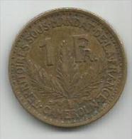 Cameroon Cameroun 1 Franc 1925. - Cameroun
