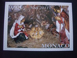MONACO  De  2011   "   O E T P    Voeux De Noël Et De Bonne Année     "    N°  2804      1 Val . - Plaatfouten En Curiosa