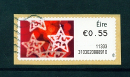 IRELAND  -  2011  Post And Go/ATM Label  Christmas Stars  Used As Scan - Vignettes D'affranchissement (Frama)