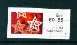 IRELAND  -  2011  Post And Go/ATM Label  Christmas Stars  Used As Scan - Frankeervignetten (Frama)