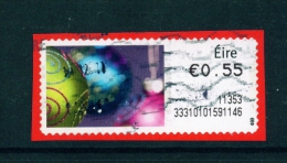 IRELAND  -  2011  Post And Go/ATM Label  Christmas Baubles  Used As Scan - Franking Labels