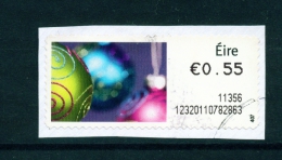 IRELAND  -  2011  Post And Go/ATM Label  Christmas Baubles  Used As Scan - Vignettes D'affranchissement (Frama)