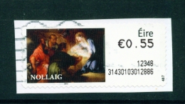 IRELAND  -  2012  Post And Go/ATM Label  Christmas  Used As Scan - Franking Labels