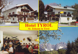 Austria PPC Hotel Tyrol ST. JOHANN Tirol 1985 Sent To Denmark (2 Scans) - St. Johann In Tirol