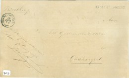 HANDGESCHREVEN BRIEF Uit 1873 Uit LANGSTEMPEL BROEK Op LANGEDIJK Aan BURGEMEESTER Te OUDKARSPEL * HAARL:HELDER (9059) - Briefe U. Dokumente