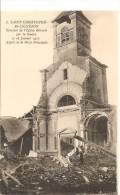 Cpa St Christophe De Ligneron Eglise Detruite  Par La Foudre 16 Janvier 1913 - Sainte Hermine