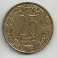 Cameroon Cameroun 25 Francs 1958. - Cameroon