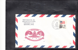 SPACE -   USA - 1984 - CHALLENGER  POINT PILLAR TRACKING COVER  WITH VANDENBERG  POSTMARK - Etats-Unis