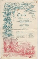 Menu/Syndicat Des Vins Et Spritueux De Lyon/Rhône/ 1907   MENU84 - Menükarten