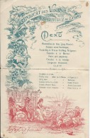 Menu/Syndicat Des Vins Et Spritueux De Lyon/Rhône/ 1907   MENU84 - Menú