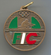 Rowing, Kayak, Canoe - Italy, Italia, FIC, Vintage Pin, Badge, Medal - Remo