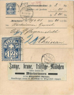 NN-Karte  "Der Wehntaler, Dielsdorf"  (Markenabart)           1899 - Cartas & Documentos