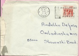 Post Number Is Part Of Adress, Šabac, 26.1.1974., Yugoslavia, Letter - Cartas & Documentos