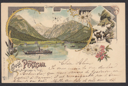 AUSTRIA - Pertisau Small Village Achensee Lake - Tirol, Year 1899, Litho - Achenseeorte