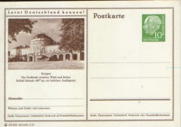 Germany/Federal Republic- Stationery Postcard Unused - P24 - Stuttgart, Schloss Solitude - Postcards - Mint