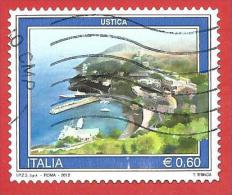 ITALIA REPUBBLICA USATO - 2012 - Turismo - Ustica - € 0,60 - S. 3334 - 2011-20: Gebraucht