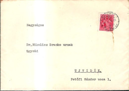 164.WWII HUNGARY 1942  Letter From Budapest  To Ujvidek-Novi Sad - Storia Postale
