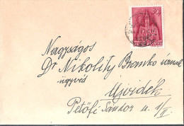 166.WWII HUNGARY 1943 Letter From Budapest  To Ujvidek-Novi Sad - Lettres & Documents