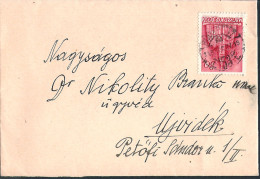 167.WWII HUNGARY 1943 Letter From Budapest  To Ujvidek-Novi Sad - Lettres & Documents