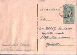 171.WWII HUNGARY 1944  Postal Stationary To Ujvidek-Novi Sad - Storia Postale