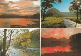 DISCOVERING LAKELAND CUMBRIA SUNSET OVER WINDERMERE BUTTERMERE VALLEY  BORROWDALE SUNSET OVER DERWENTWATER - Borrowdale