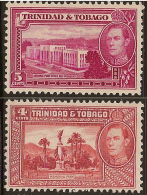 TRINIDAD & TOBAGO 1938 4c, 5c SG249a/b UNHM #FN222 - Trinidad Y Tobago