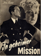 "Illustrierter Film-Kurier"  "In Geheimer Mission" Mit Gustav Fröhlich , Camilla Horn  -  Filmprogramm Nr. 2895 Von 1938 - Zeitschriften